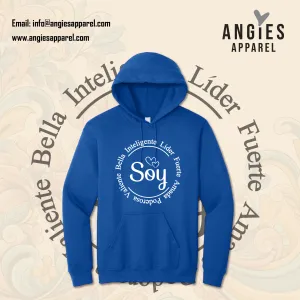 Soy Líder, Valiente e Inteligente Hoodie - Plus Size
