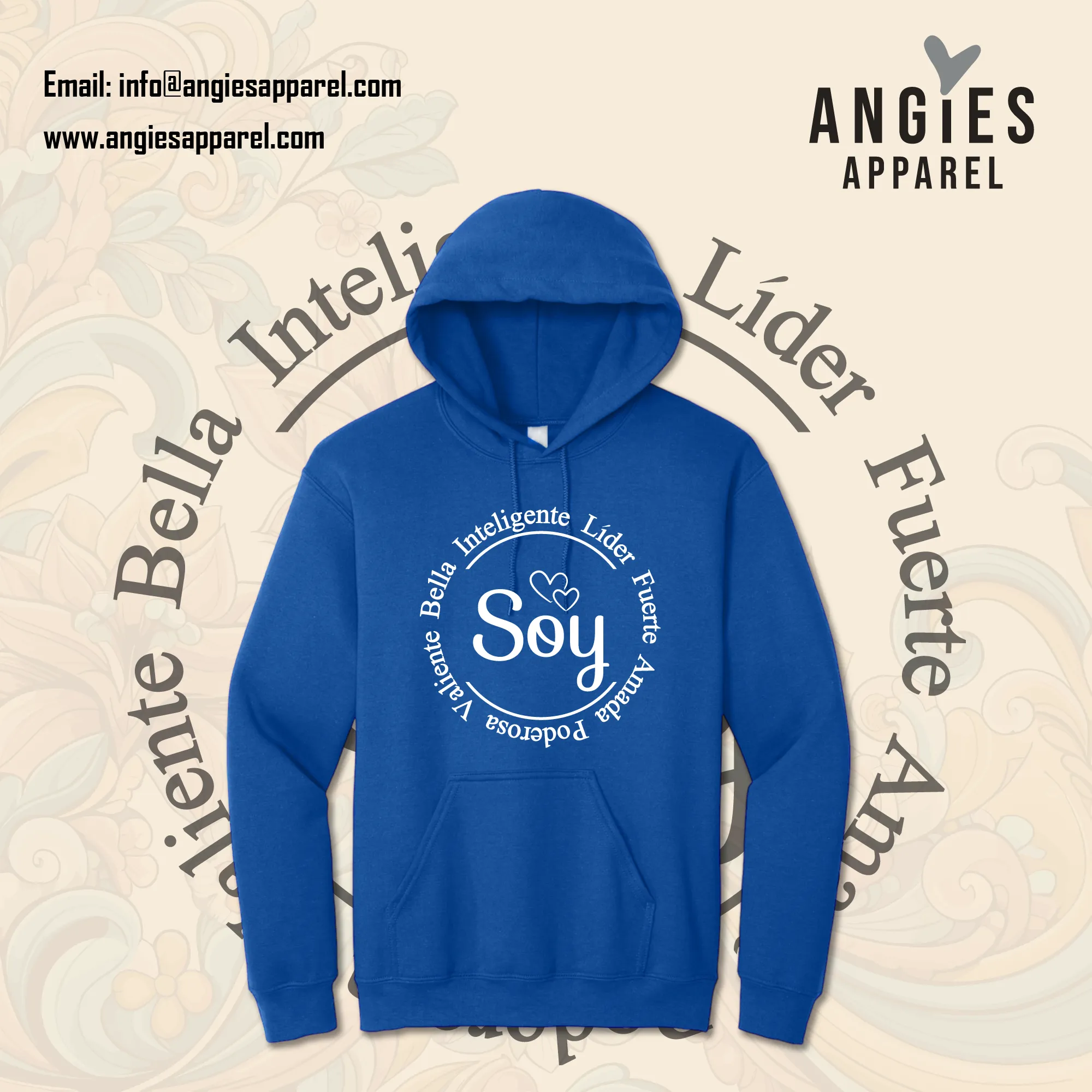 Soy Líder, Valiente e Inteligente Hoodie - Plus Size