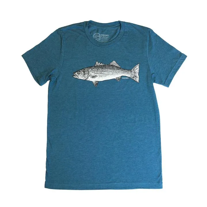 Striped Bass Tee - Teal