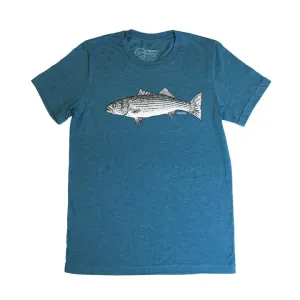 Striped Bass Tee - Teal
