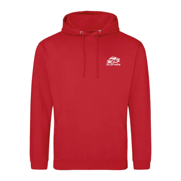 Sun, Sea, and Surf Surfing Themed Hoody
