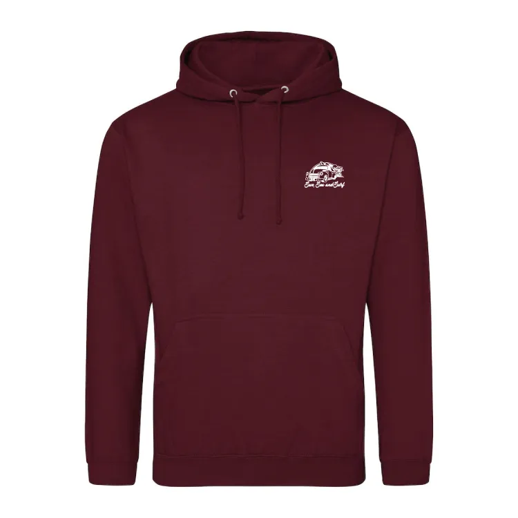 Sun, Sea, and Surf Surfing Themed Hoody