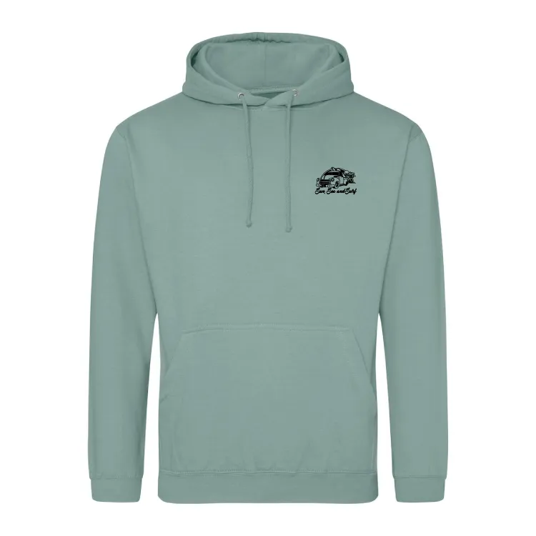 Sun, Sea, and Surf Surfing Themed Hoody