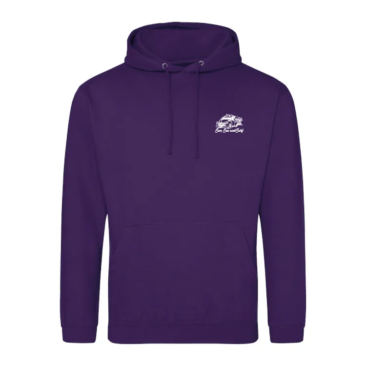 Sun, Sea, and Surf Surfing Themed Hoody