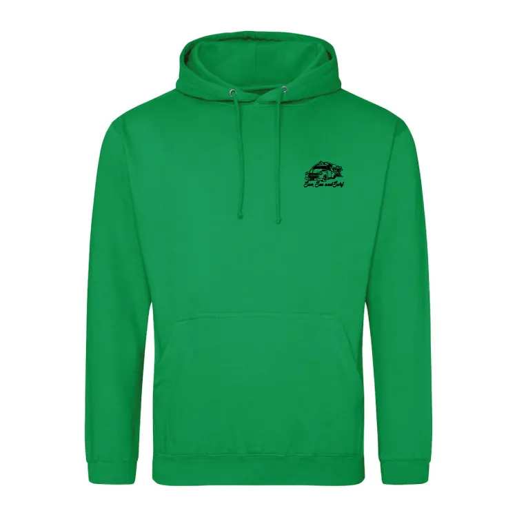 Sun, Sea, and Surf Surfing Themed Hoody