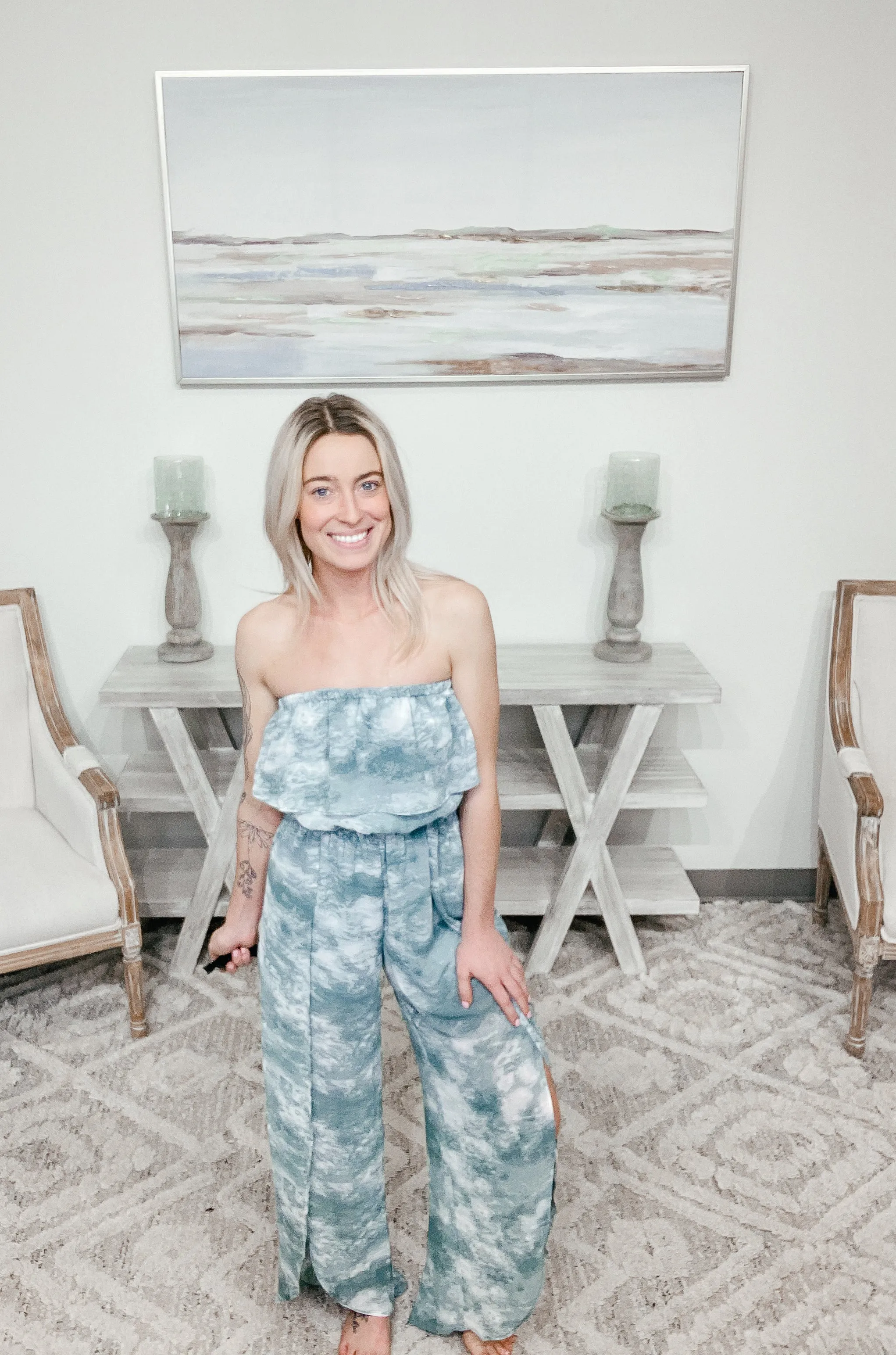 Sunny Days Strapless Jumpsuit