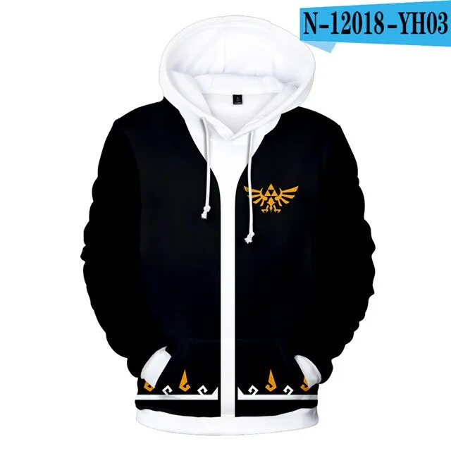 The Legend of Zelda 3D Printed Hoodie Sweatshirt Boys Girls Casual Outerwear Jacket Coat Teen Clothes