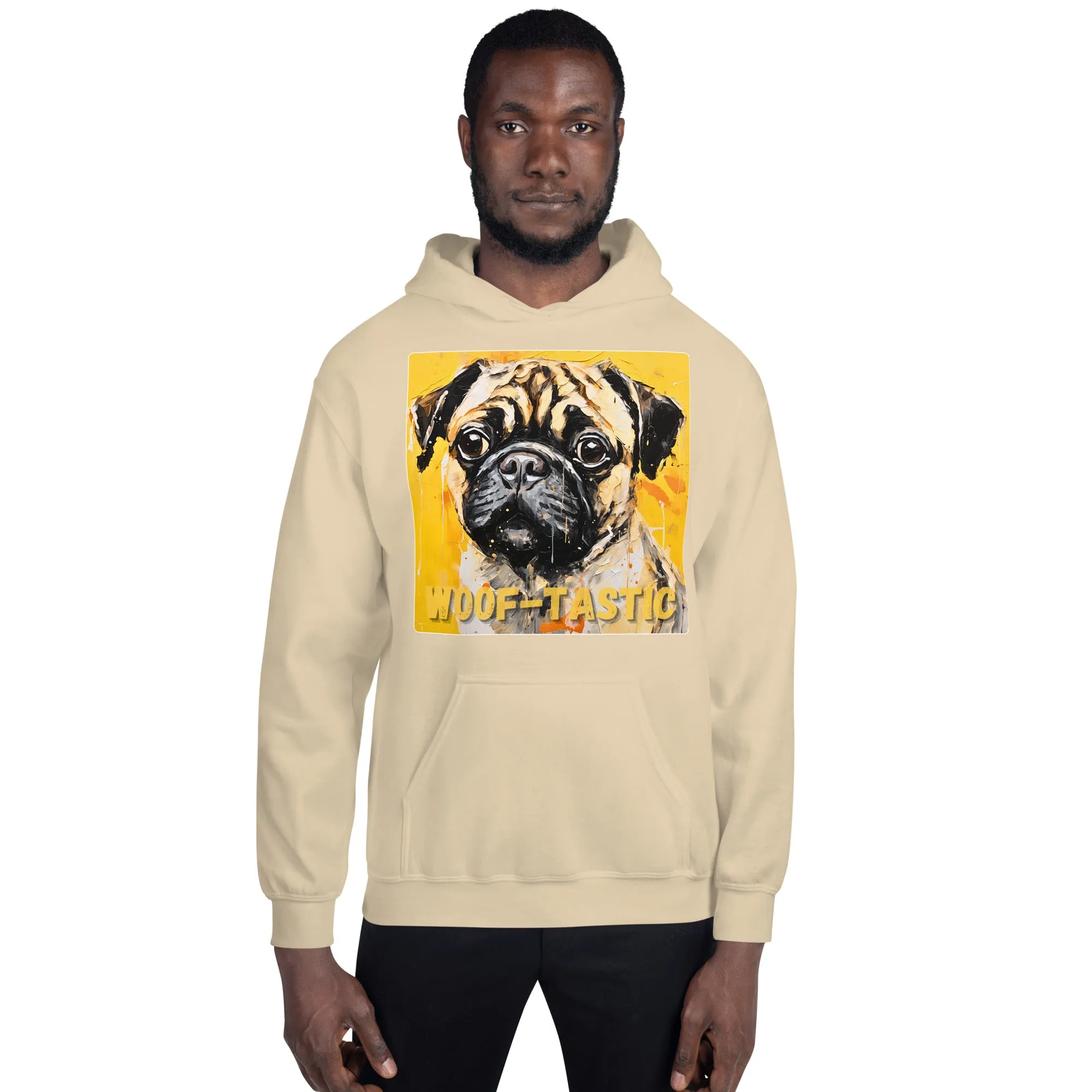 Unisex Hoodie, Woof-tastic Pug