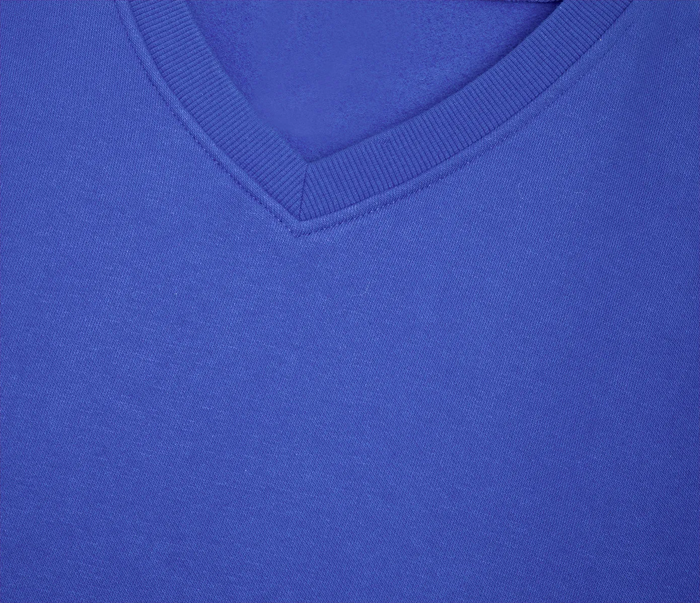 V-Neck Sweatshirt - Bright Royal Blue