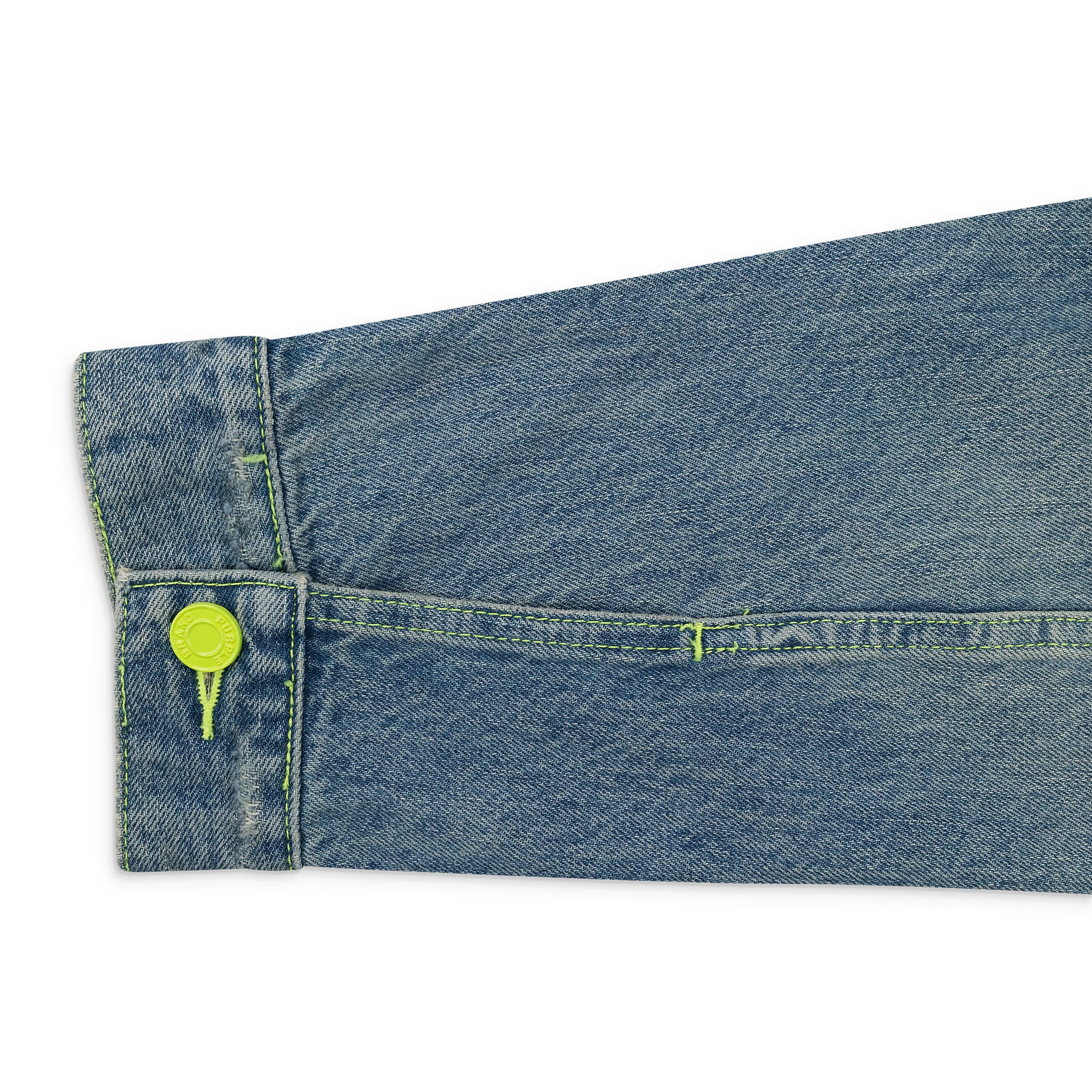 VINTAGE LIGHT NEON POP OVERSIZED JEAN JACKET Indigo DENIM JACKETS