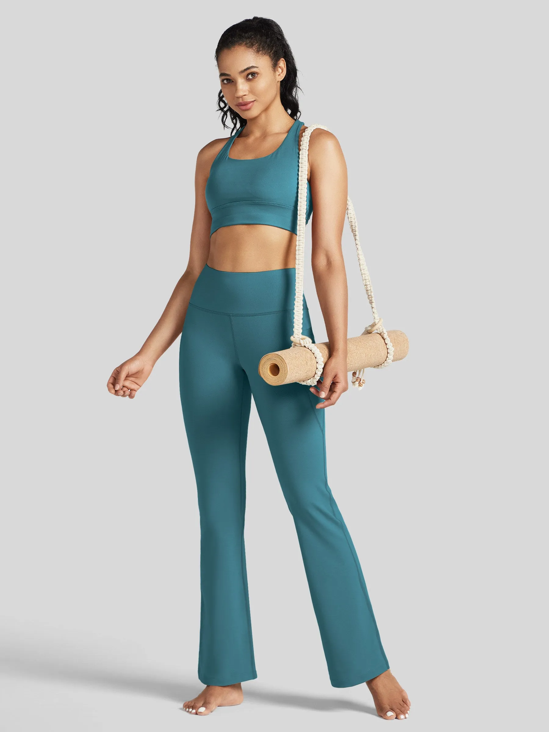 Women's Stretchy Yoga Pants Bootcut 29 Inch