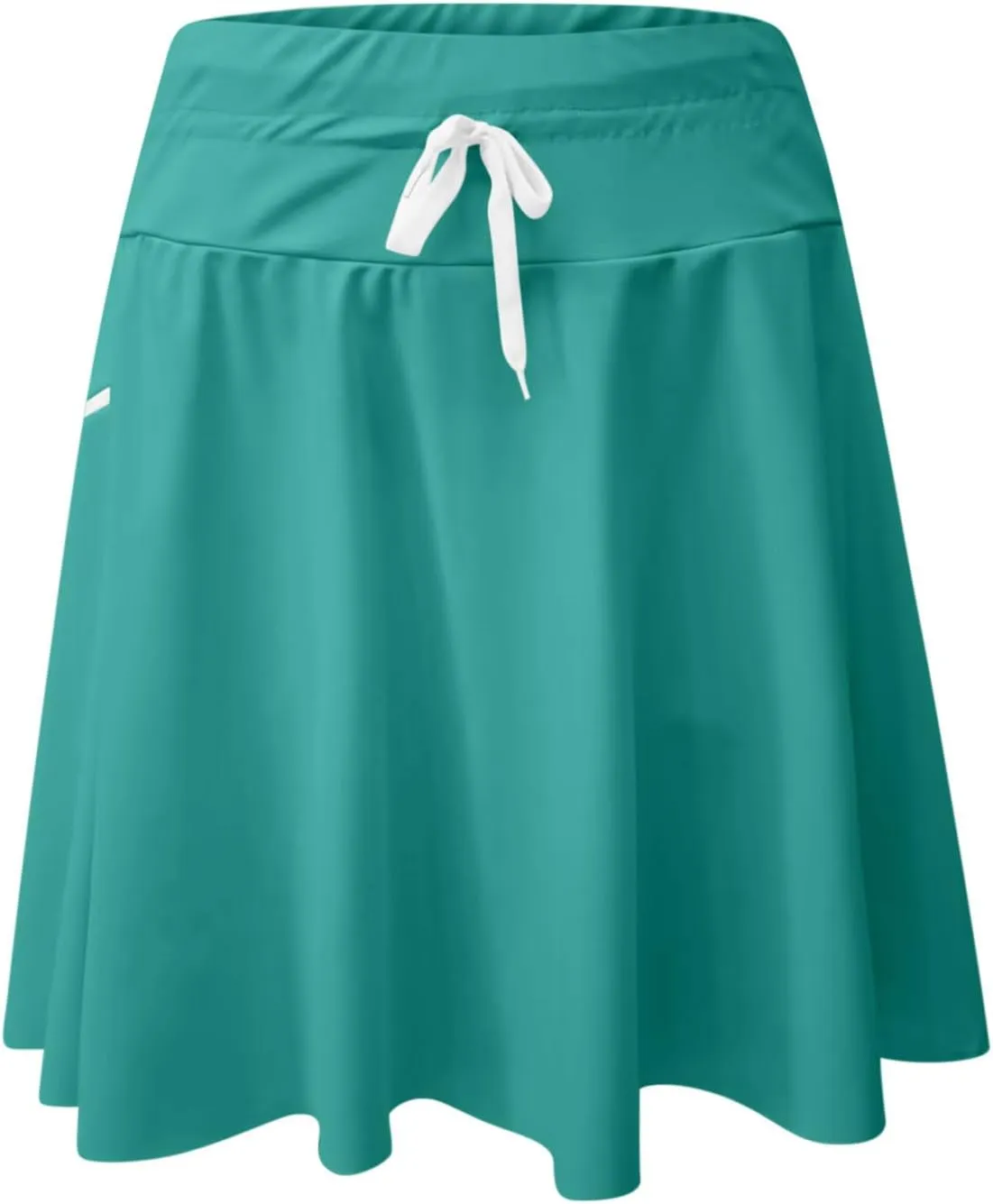 Women's Swim Skirt with Liner Solid Color Drawstring High Waisted Quick Dry Skirts Casual Fashion Golf Tennis Skirt